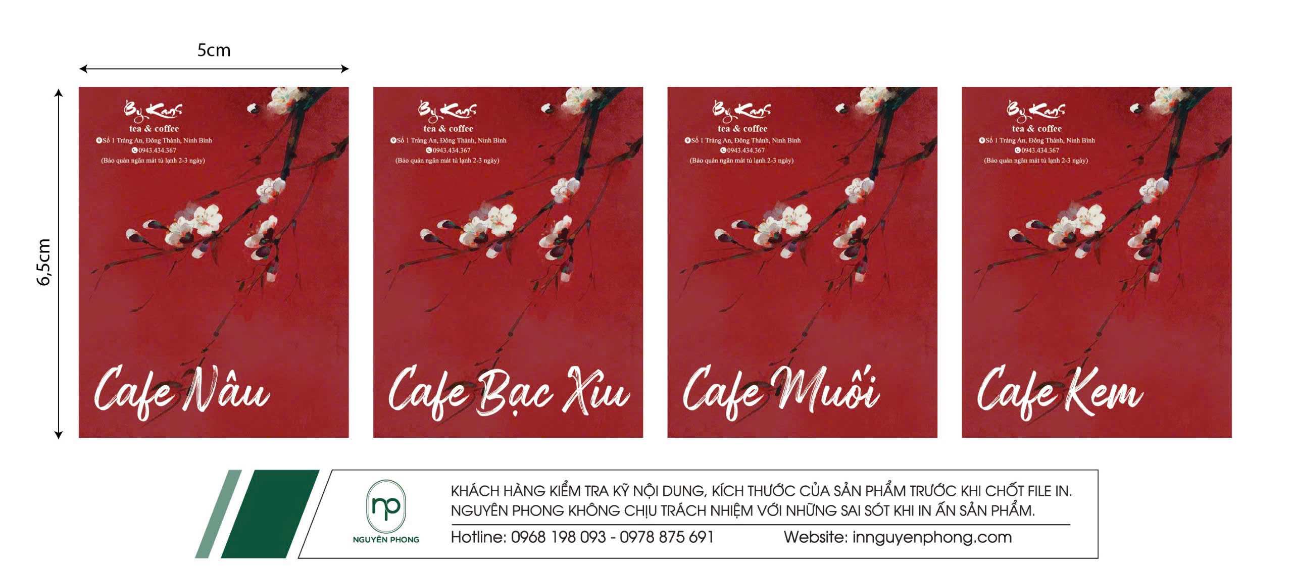 Thiết kế nhãn chai cà phê